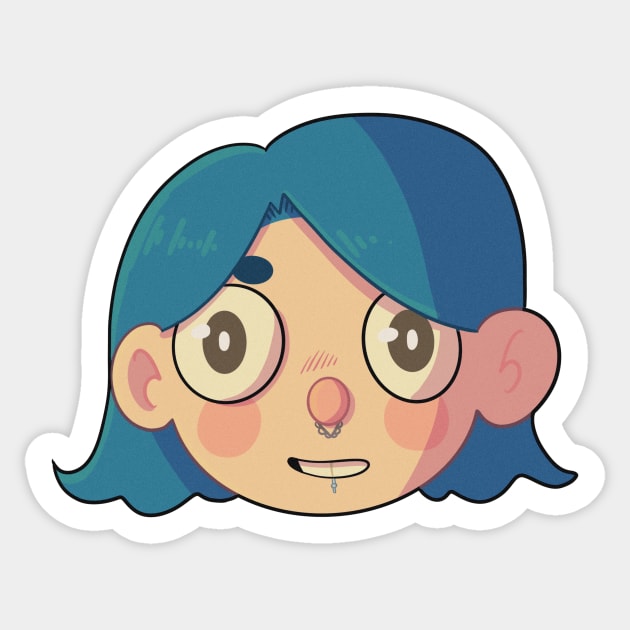 fun face bloop Sticker by kasumiblu